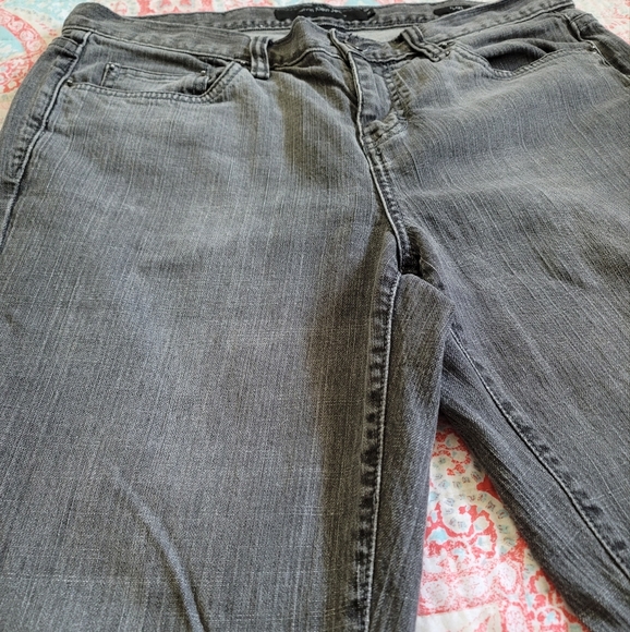 Calvin Klein Black Washed Flare Jeans - Picture 4 of 10